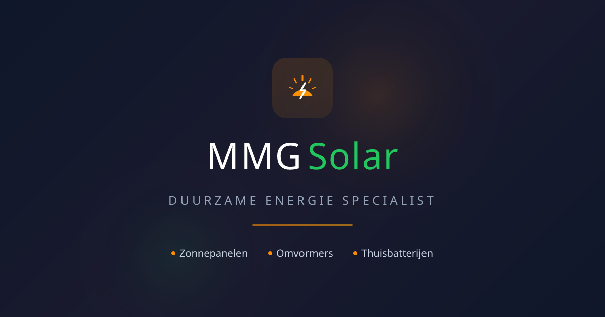 MMG Solar | Zonnepanelen, Omvormers & Thuisbatterijen kopen