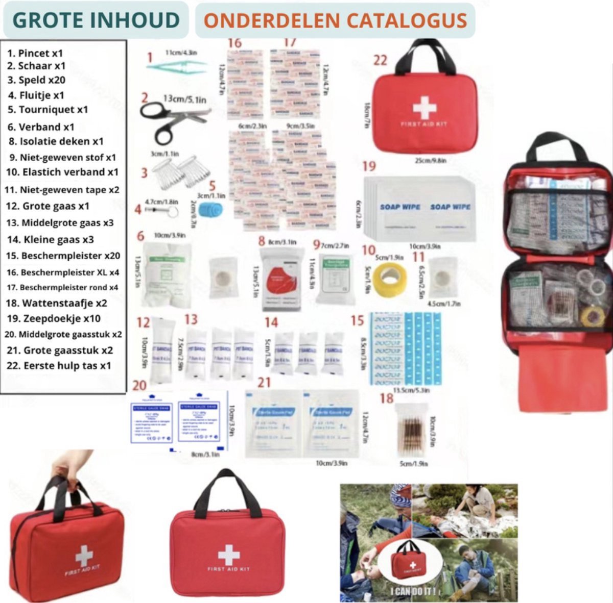 EHBO Kit - Eerste Hulp - 184-Delig